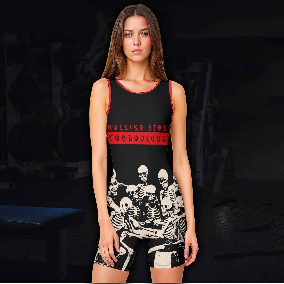 The Rolling Stones Voodoo Lounge Wrestling Singlet - women's lifestyle view