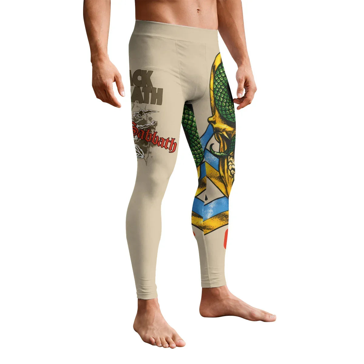 Black Sabbath Born Again Men's Leggings - front view mockup