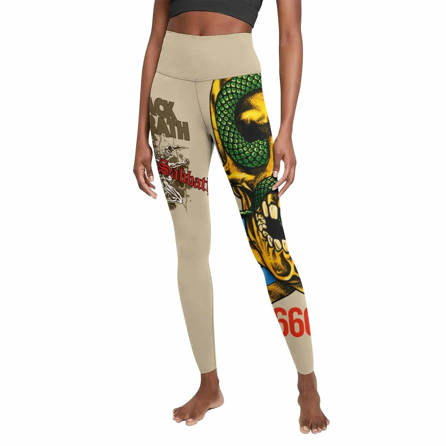 Black Sabbath Born Again Women's Leggings - front view mockup