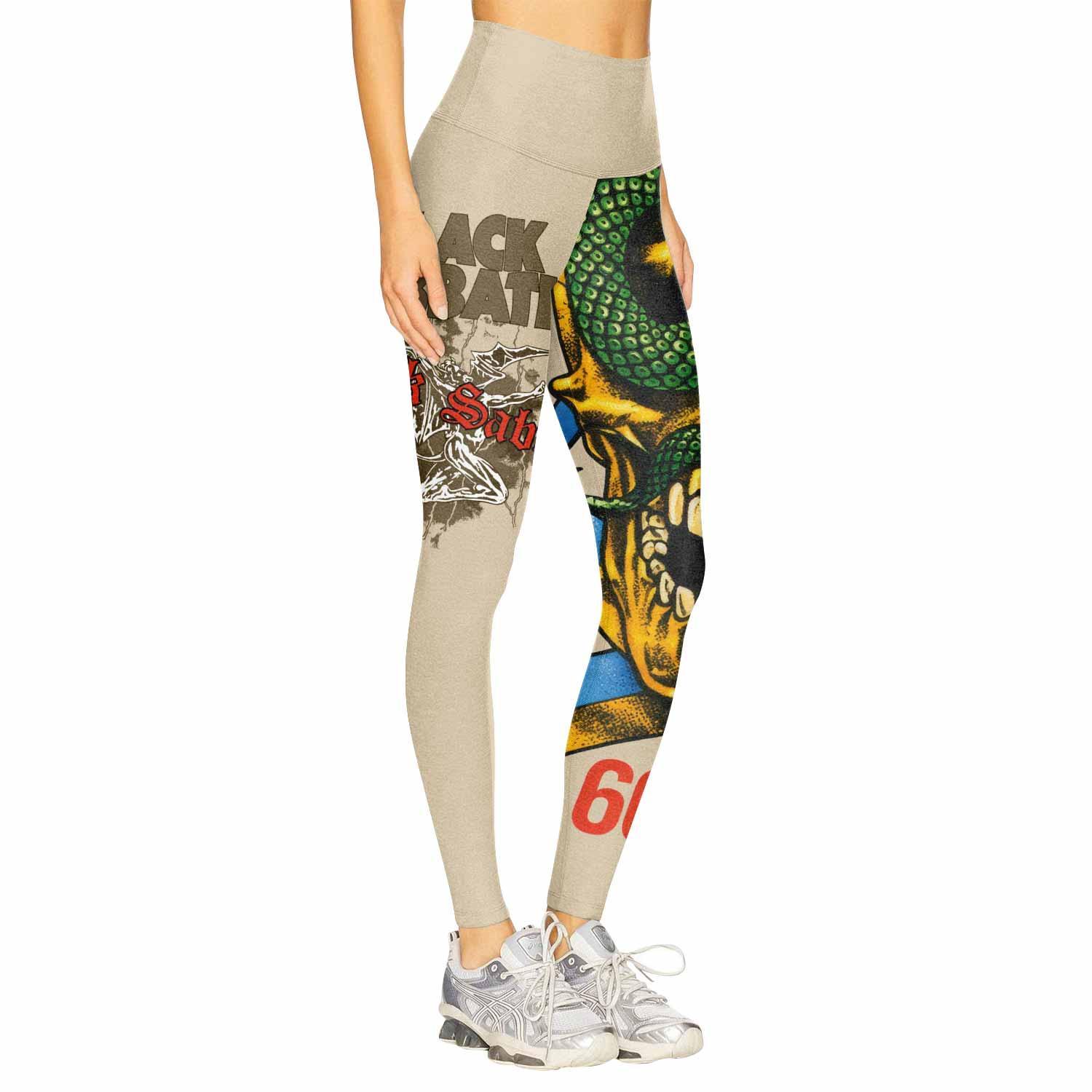 Black Sabbath Born Again Women's Leggings - right side mockup