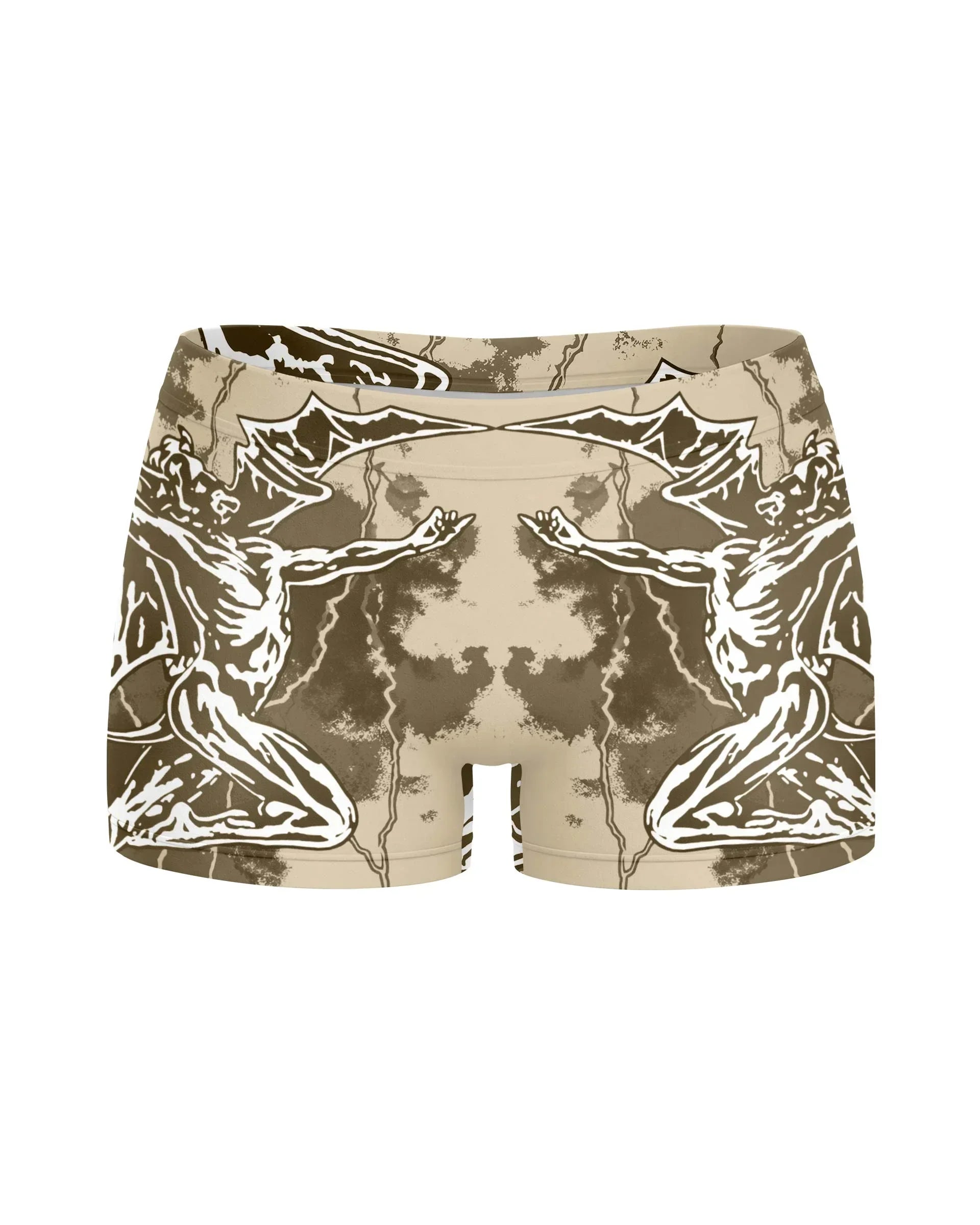 Black Sabbath Born Again Women's Yoga Shorts - front view mockup