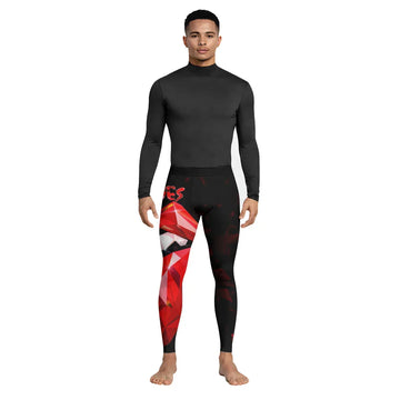The Rolling Stones Tongue Logo Men's Leggings - lifestyle view