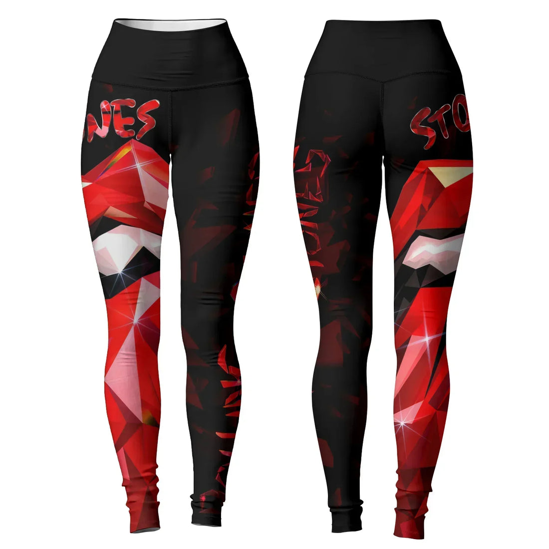 The Rolling Stones Tongue Logo Women's Leggings - lifestyle view