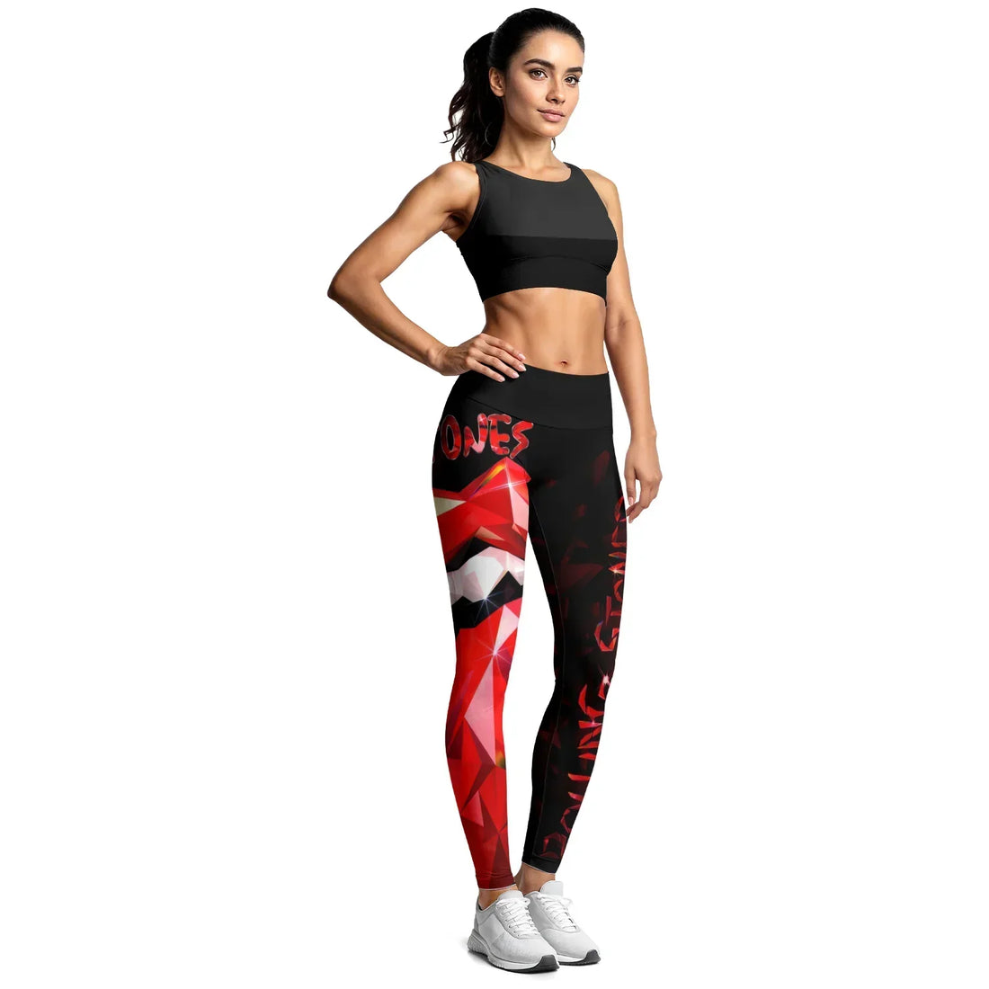 The Rolling Stones Tongue Logo Women's Leggings - lifestyle view
