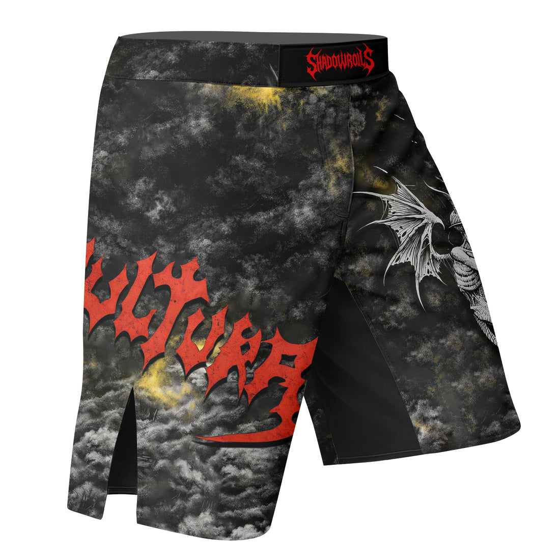 Sepultura Demonic Sacrifice Fight Shorts - right side mockup