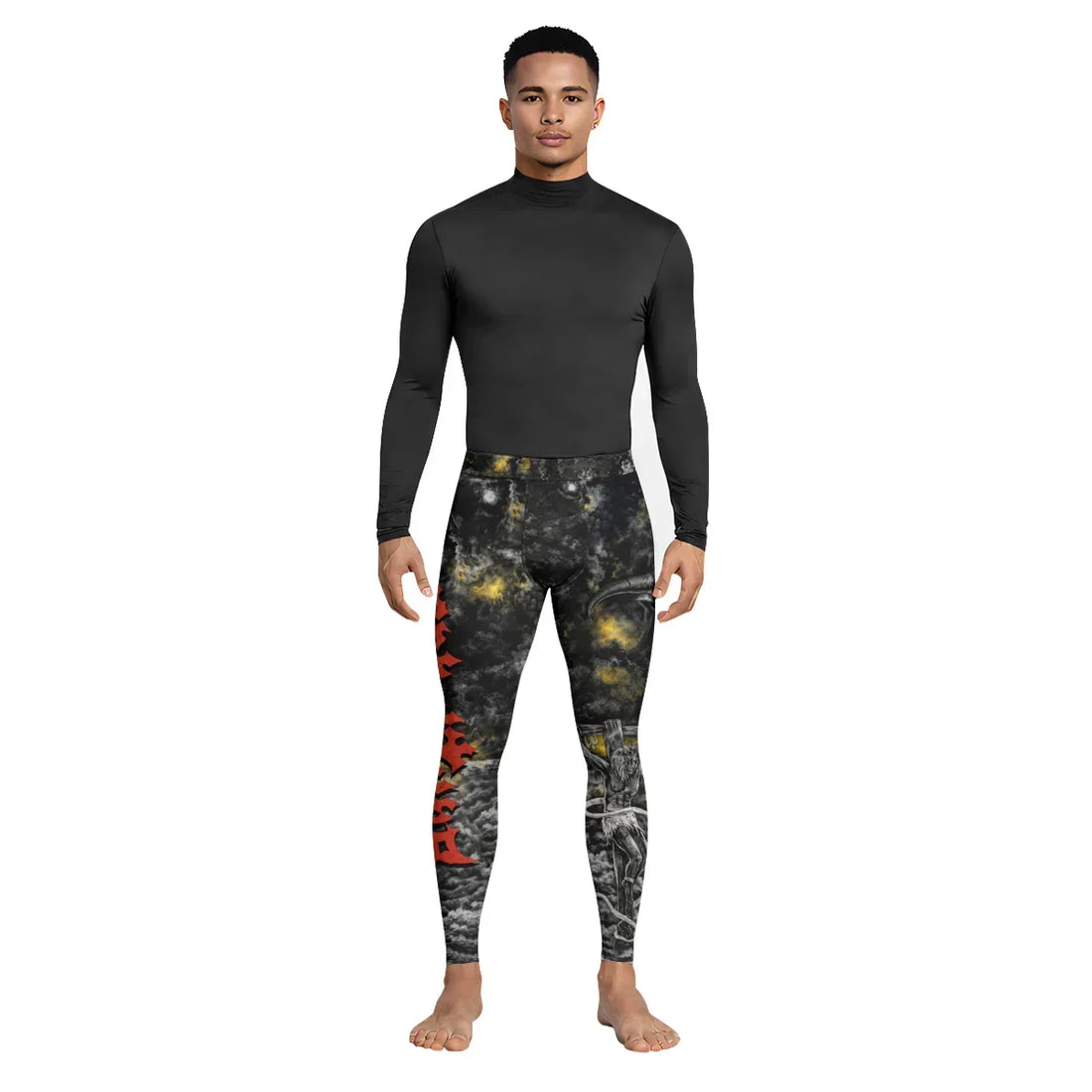 Sepultura Demonic Sacrifice Men's Leggings - lifestyle view