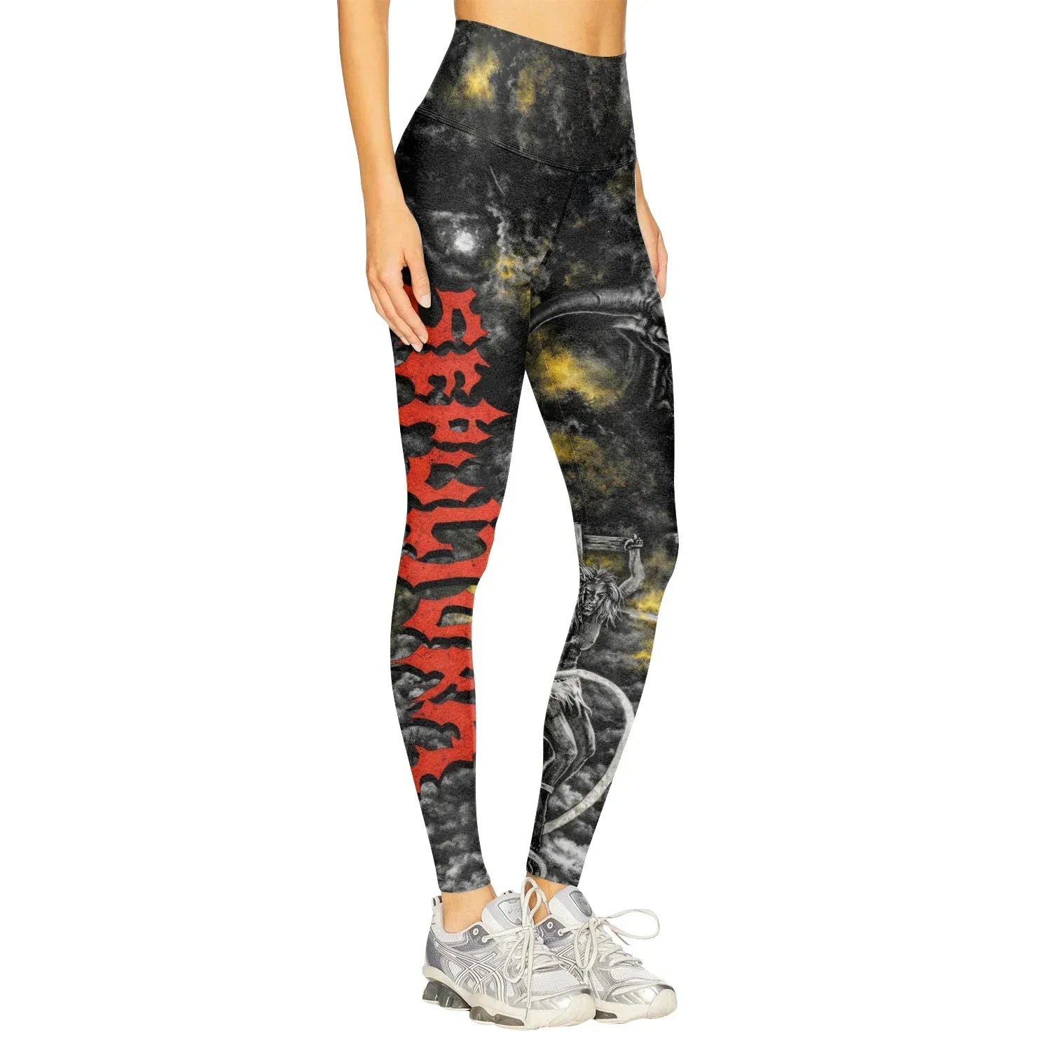 Sepultura Demonic Sacrifice Women's Leggings - right side mockup