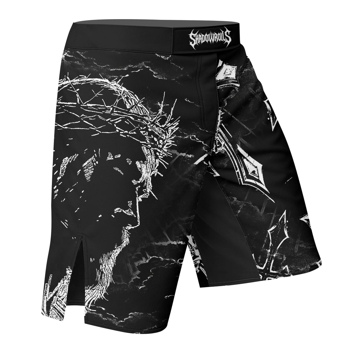 Jesus Is Alive Fight Shorts - right side mockup