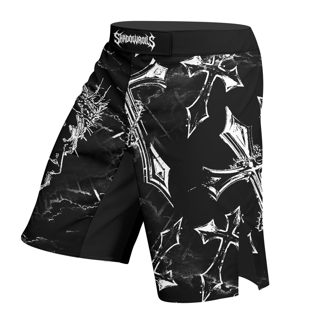 Jesus Is Alive Fight Shorts - right side mockup