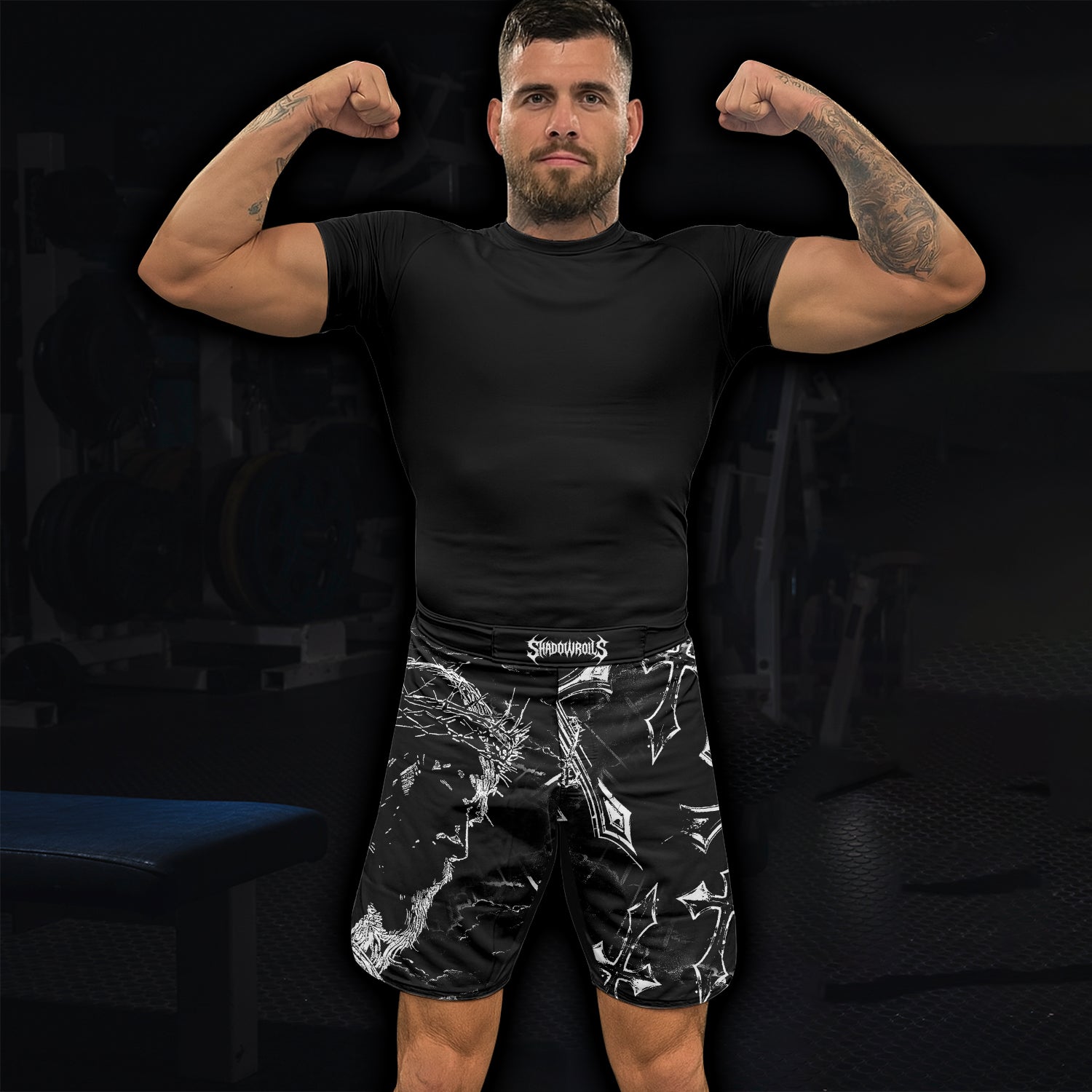 Jesus Is Alive Fight Shorts - lifestyle view