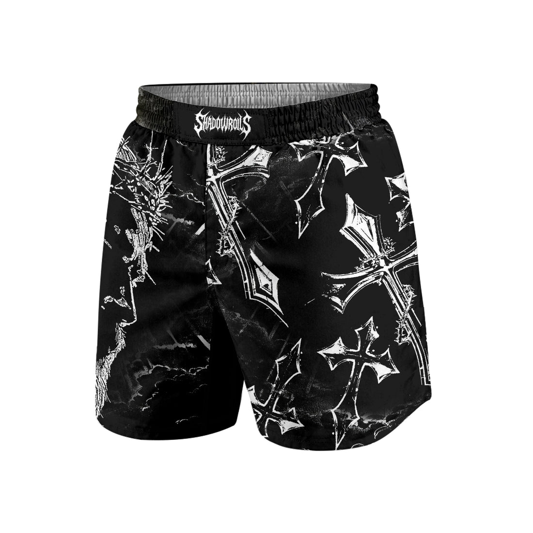 Jesus Is Alive Grappling Shorts - front and back view