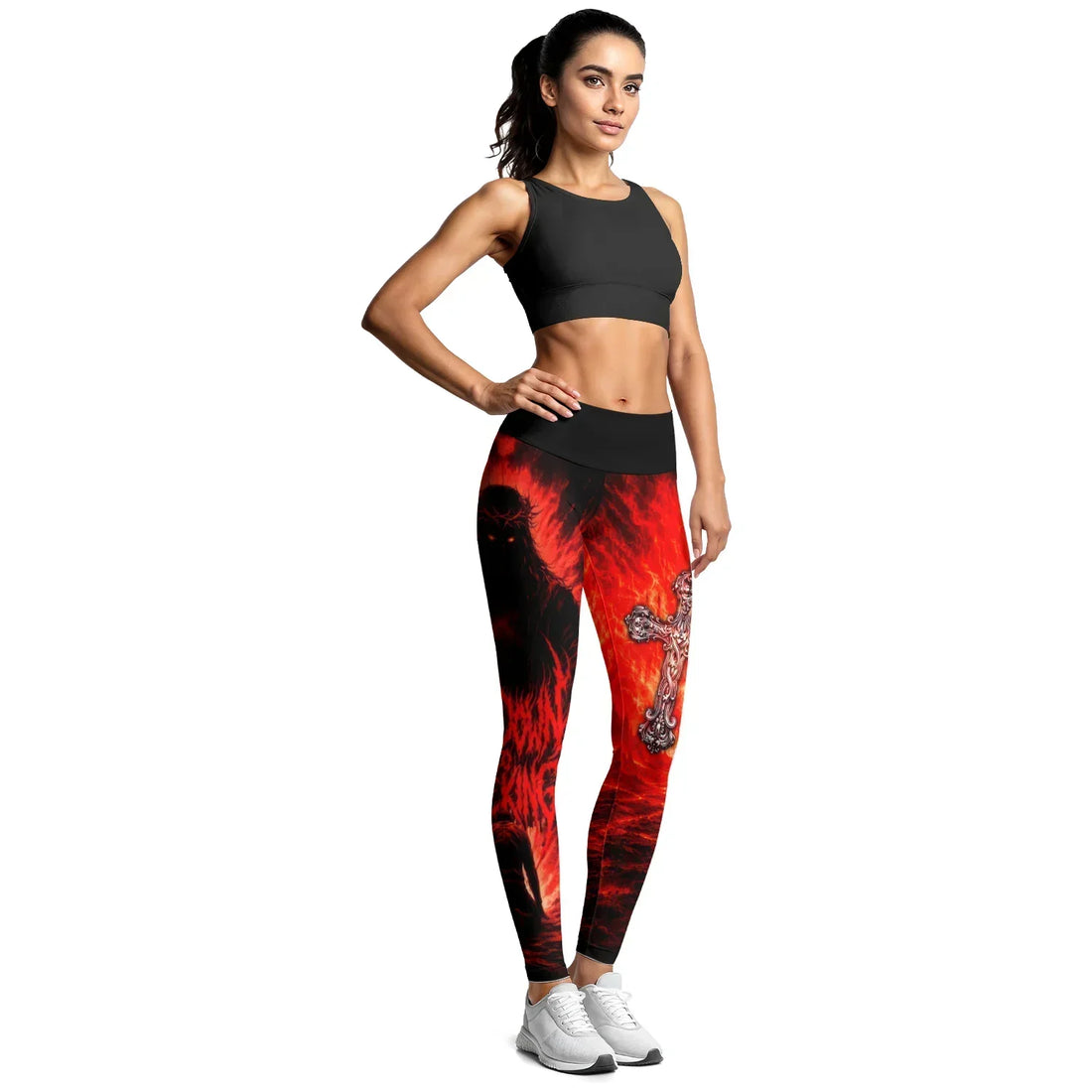 Bow Down To The King Women's Leggings - lifestyle view