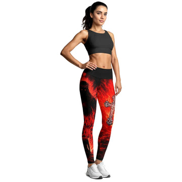 Bow Down To The King Women's Leggings - lifestyle view