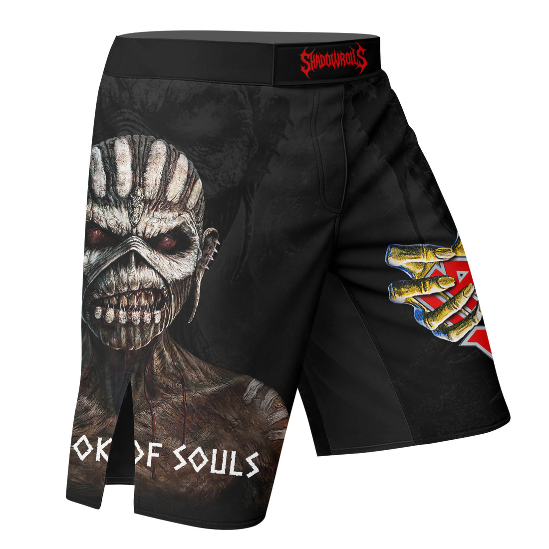 Iron Maiden The Book Of Souls Fight Shorts - right side mockup