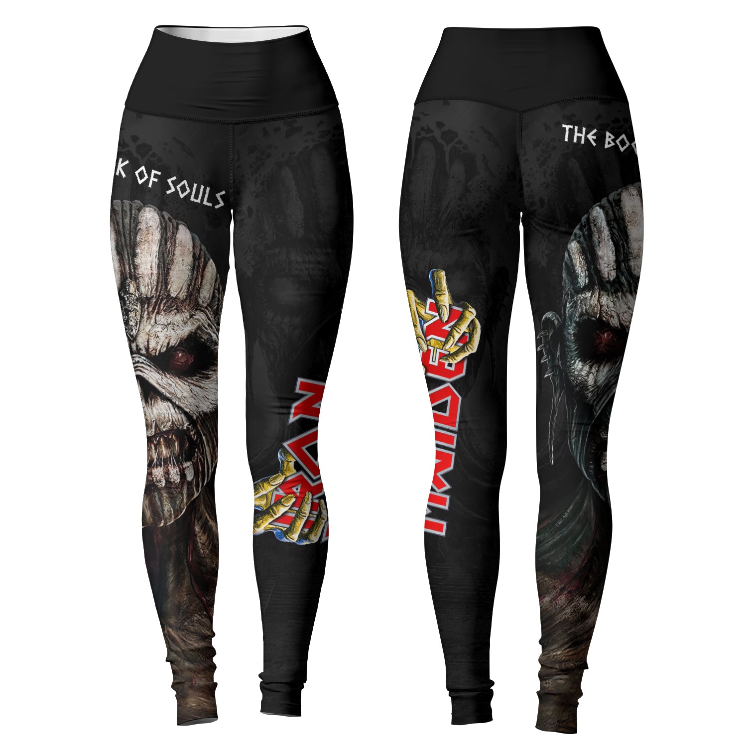 Iron Maiden The Book Of Souls Women's Leggings - front and back view