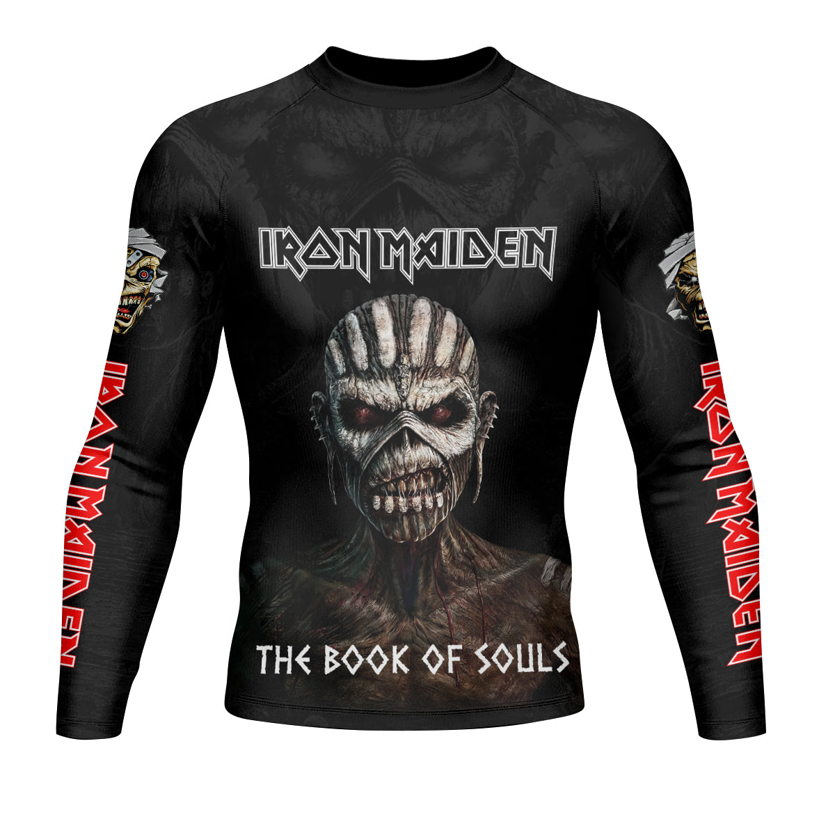 Iron Maiden The Book Of Souls Men's Rash Guard Long Sleeve - front view mockup