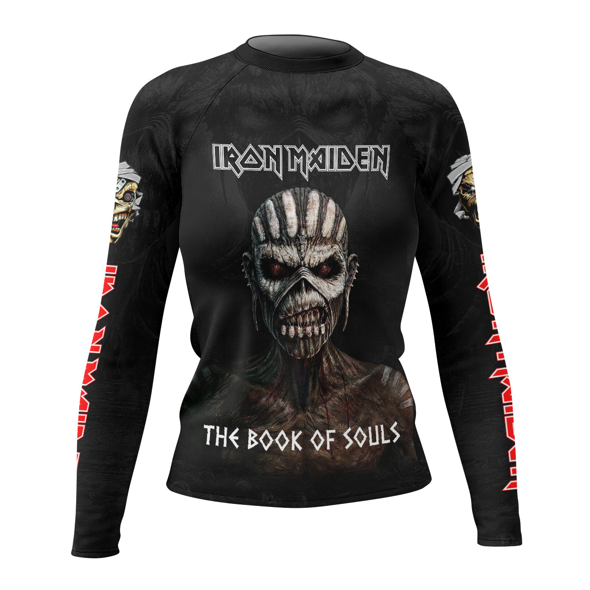 Iron Maiden The Book Of Souls Women's Rash Guard Long Sleeve - front view mockup