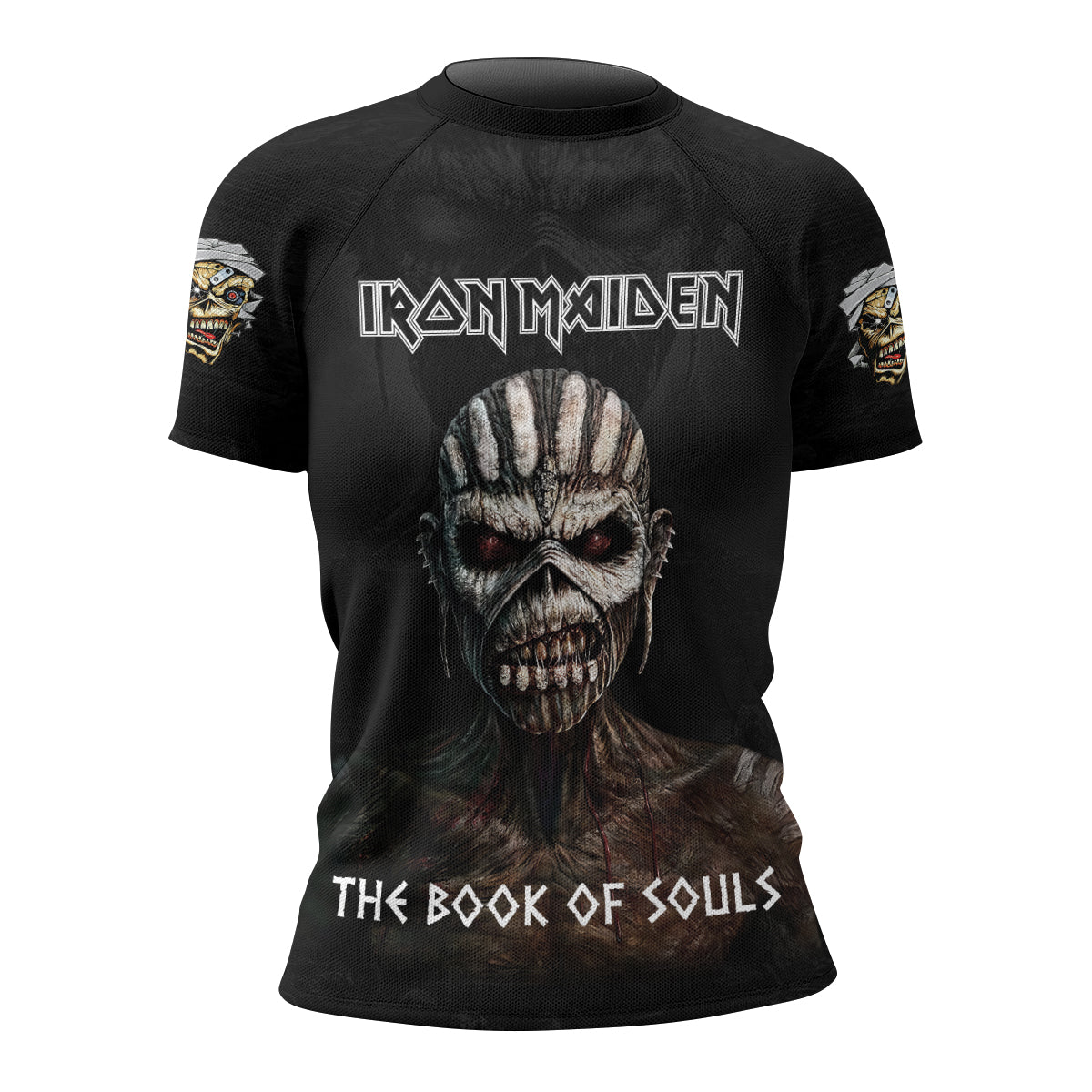 Iron Maiden The Book Of Souls Women's Rash Guard Short Sleeve - front view mockup