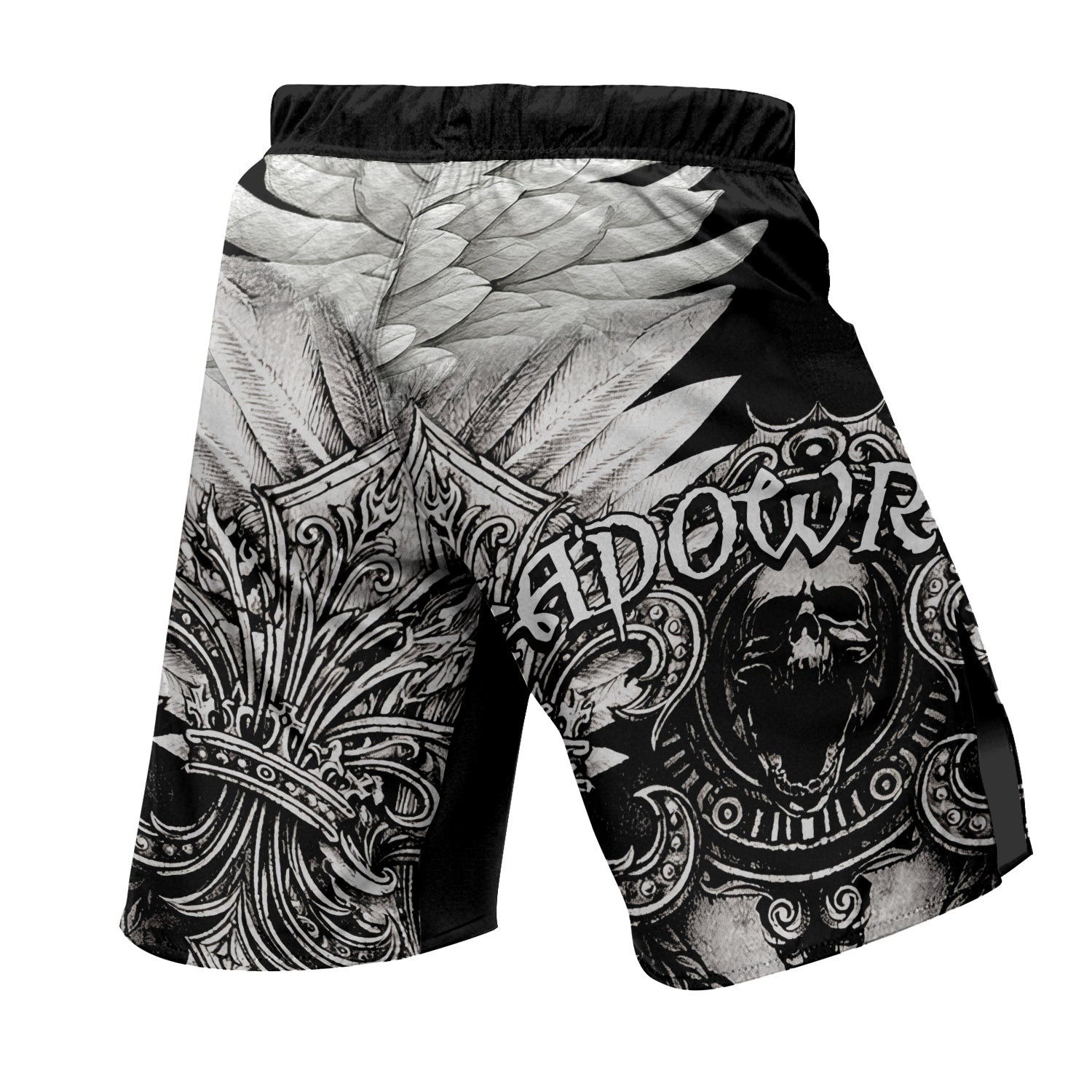 Mythic Beast Dominion Fight Shorts - back view mockup