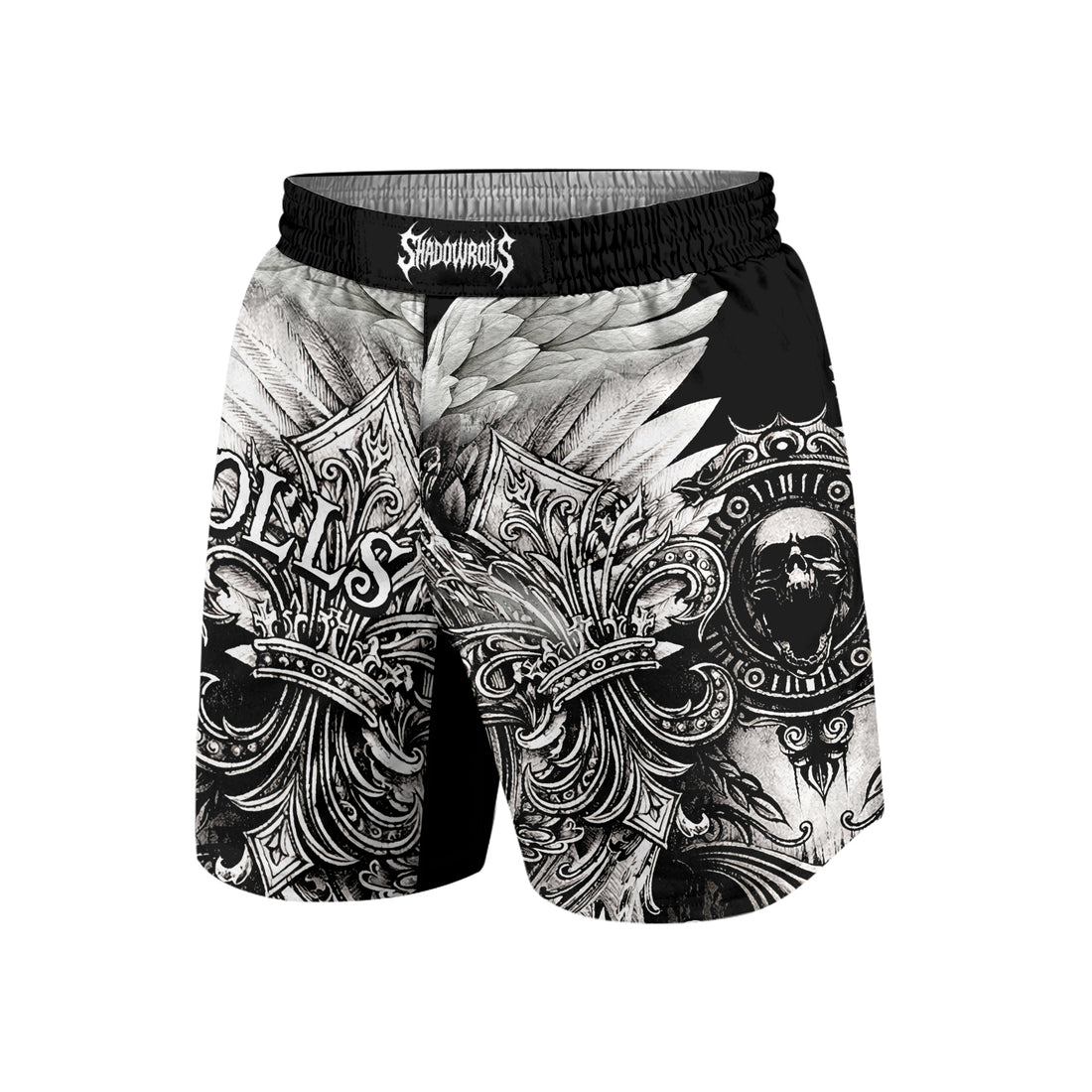Mythic Beast Dominion Grappling Shorts - front and back view
