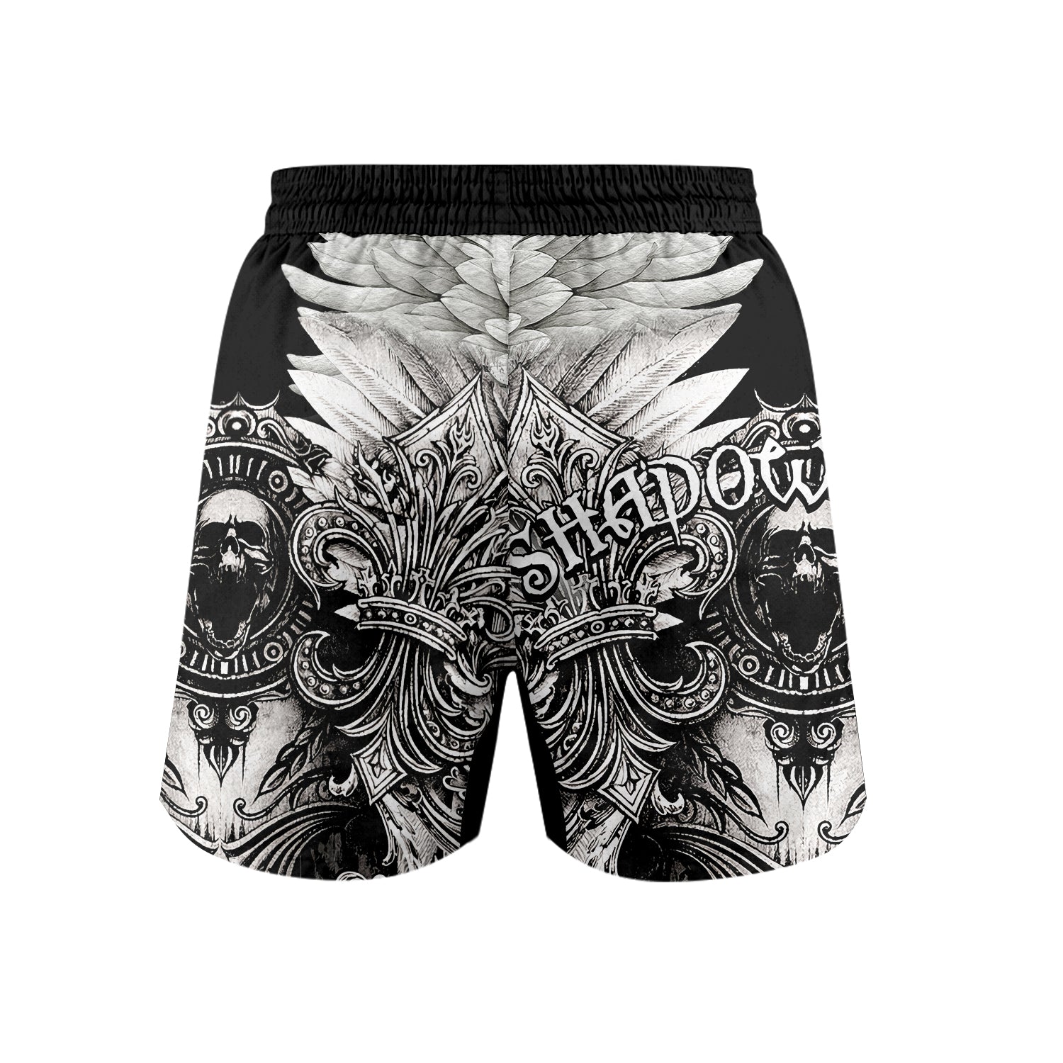 Mythic Beast Dominion Grappling Shorts - back view mockup