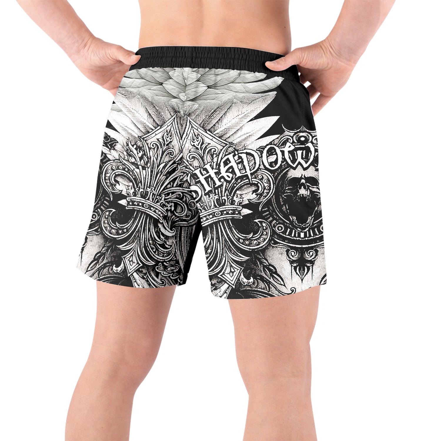 Mythic Beast Dominion Grappling Shorts - back view lifestyle