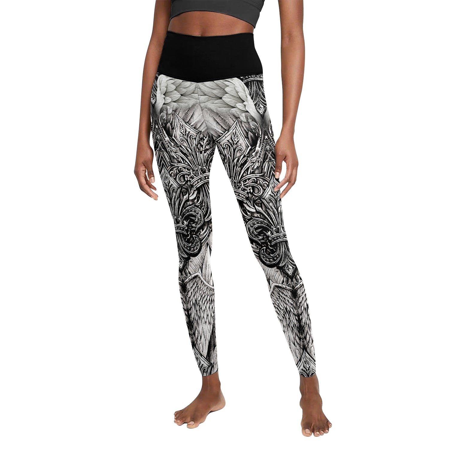 Mythic Beast Dominion Women's Leggings - front view mockup