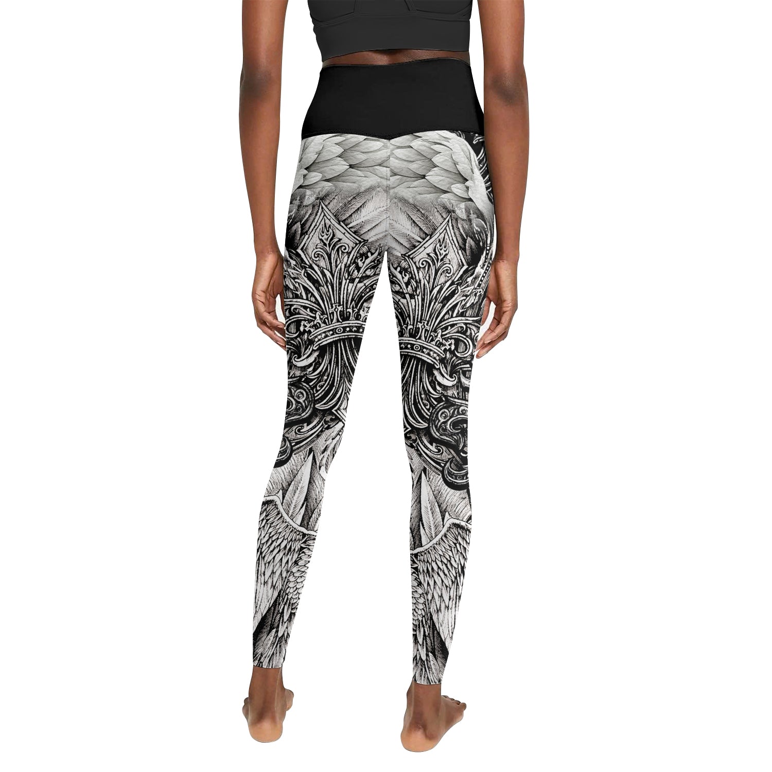Mythic Beast Dominion Women's Leggings - back view mockup