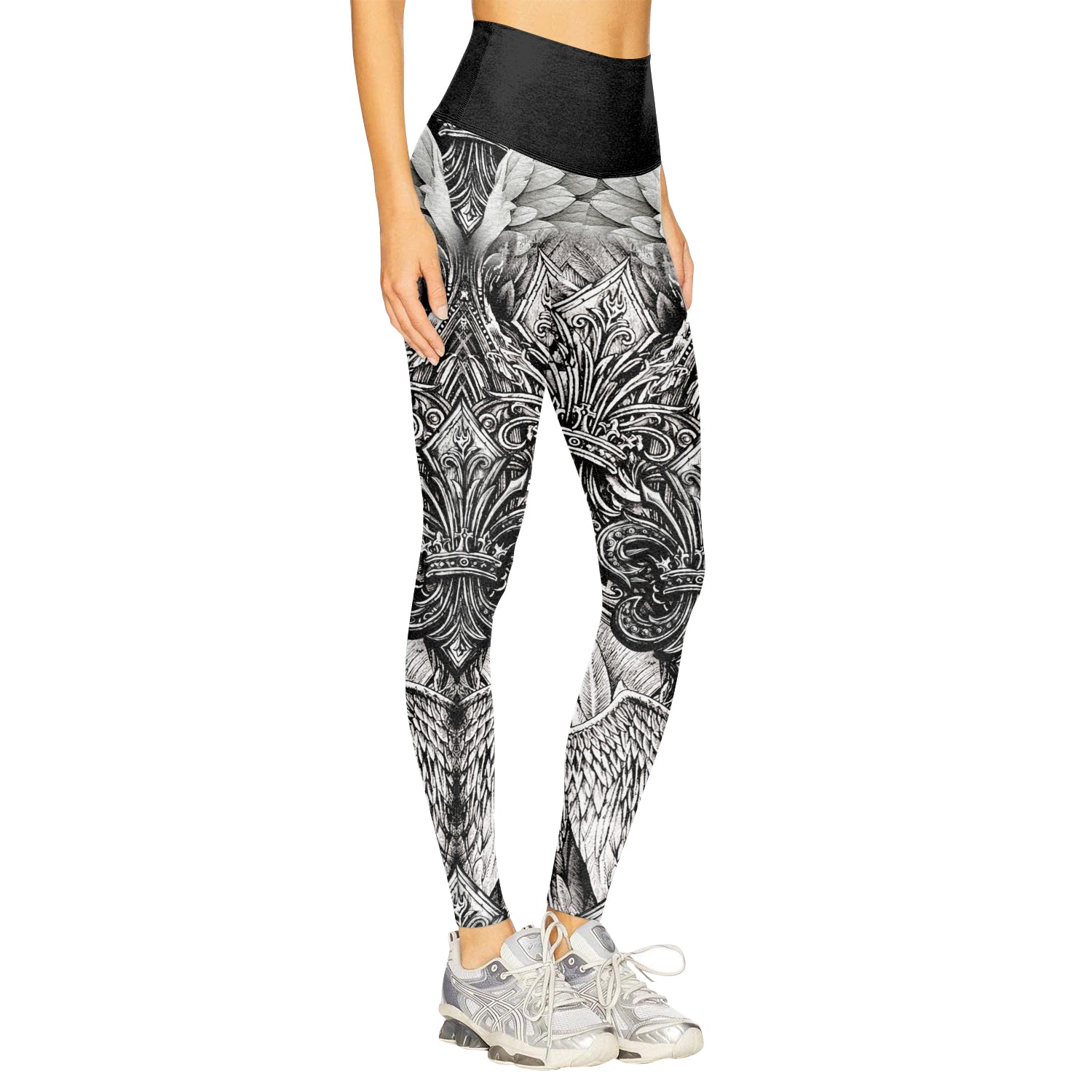 Mythic Beast Dominion Women's Leggings - right side mockup