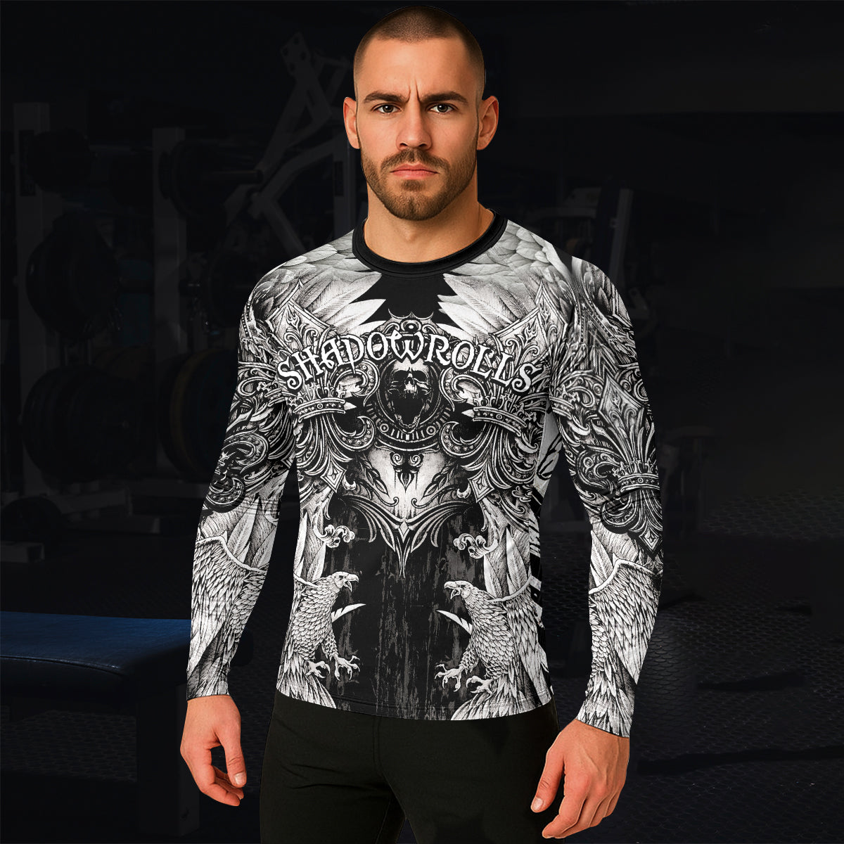 Mythic Beast Dominion Men's Rash Guard Long Sleeve - lifestyle view