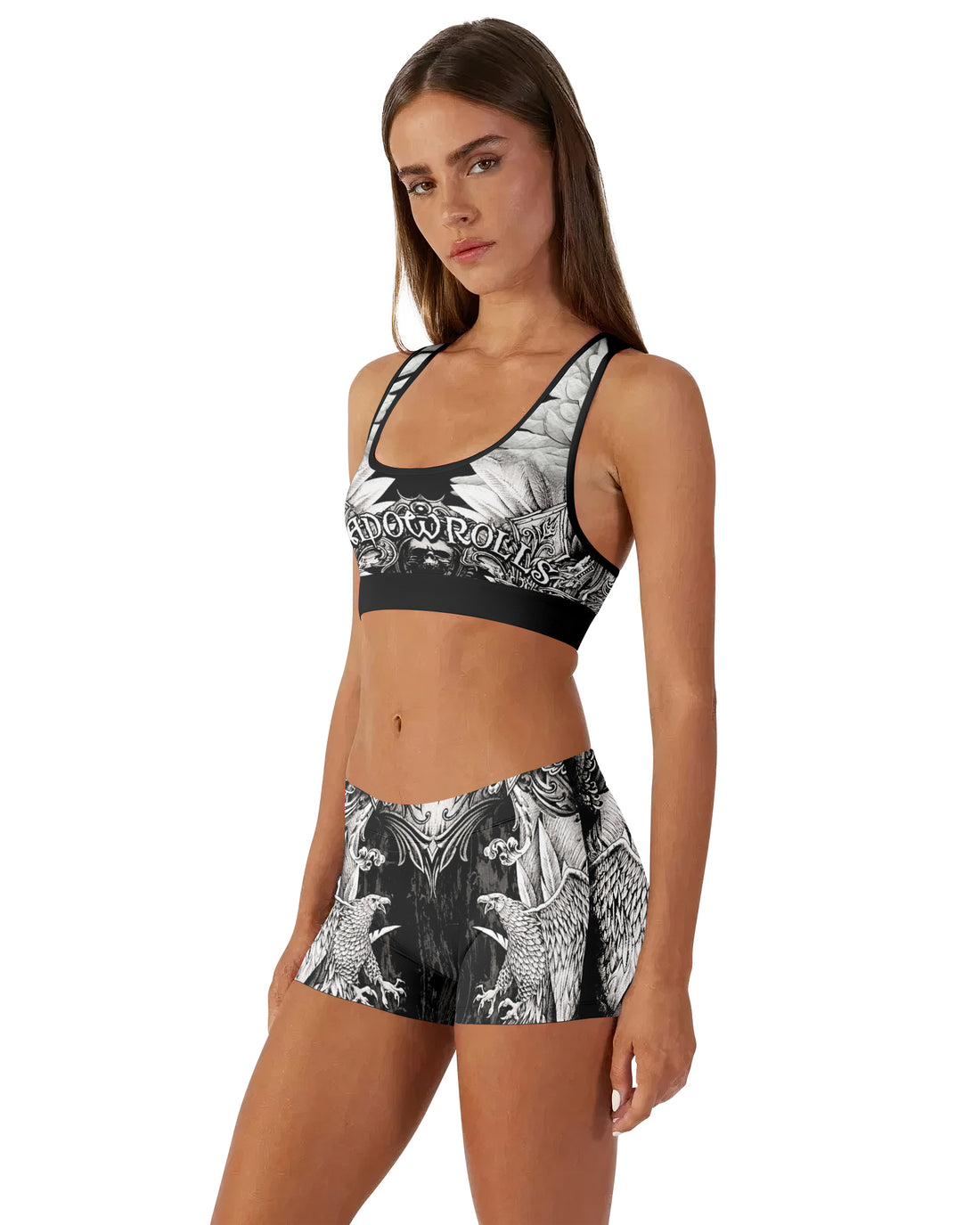 Mythic Beast Dominion Women's Workout Set - front lifestyle view