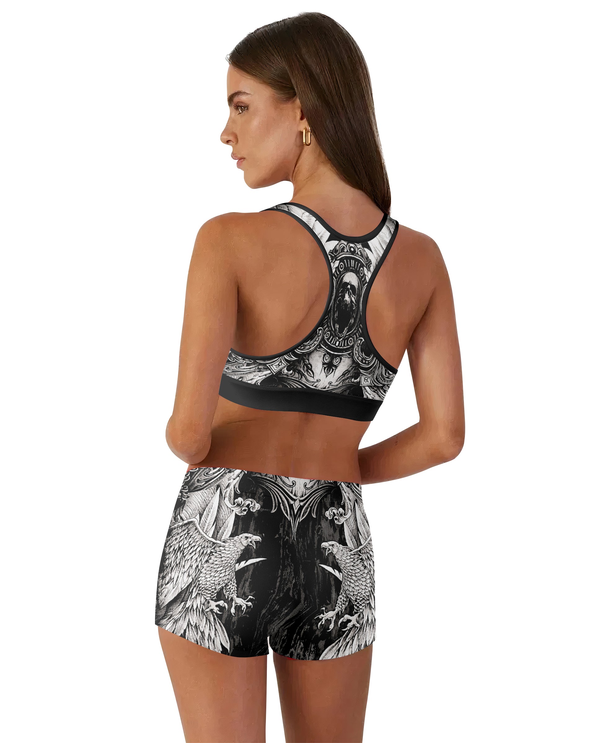Mythic Beast Dominion Women's Workout Set - back lifestyle view