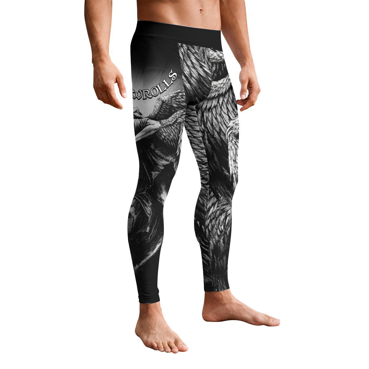 Shadowrolls Dark Angel Men's Leggings - front view mockup