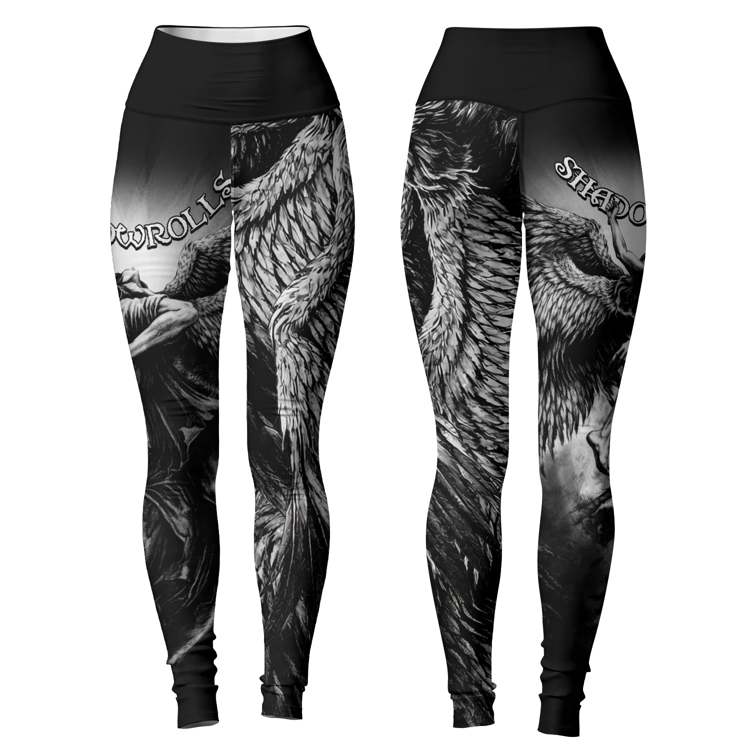Shadowrolls Dark Angel Women's Leggings - front and back view