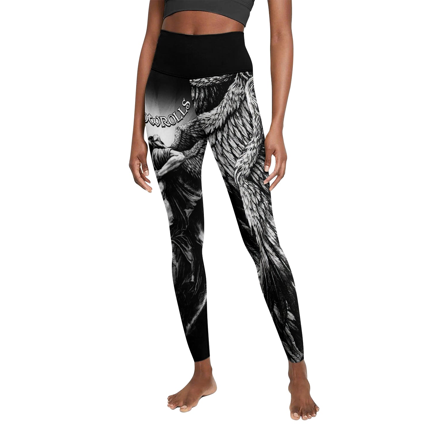 Shadowrolls Dark Angel Women's Leggings - front view mockup