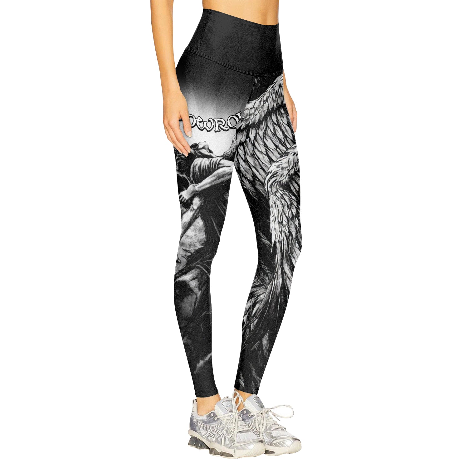 Shadowrolls Dark Angel Women's Leggings - right side mockup