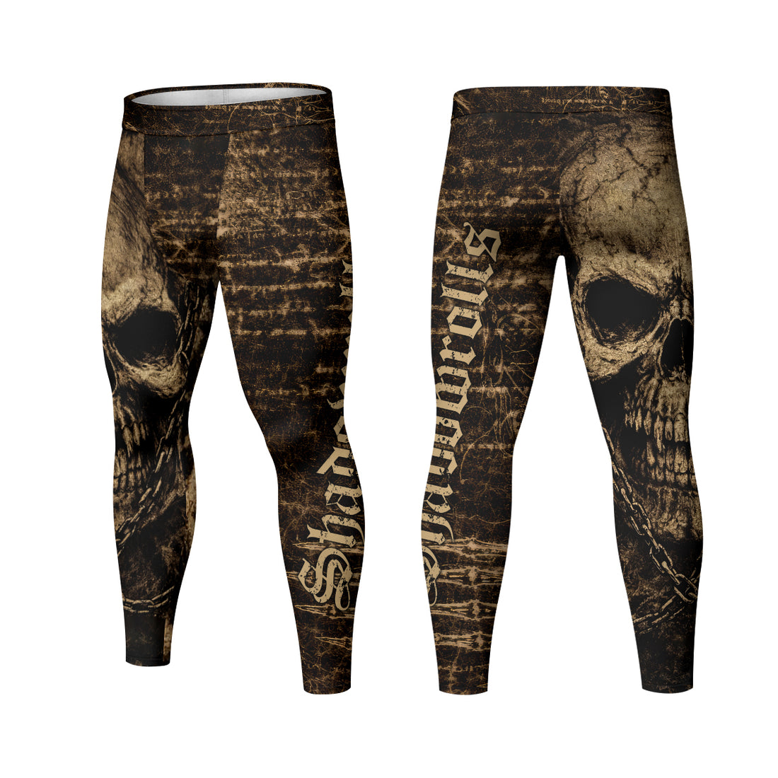 Shadowrolls Skull Chain Men's Leggings - lifestyle view