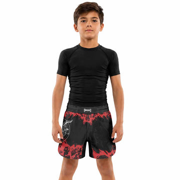 Baphomet Seal Kids Grappling Shorts - lifestyle