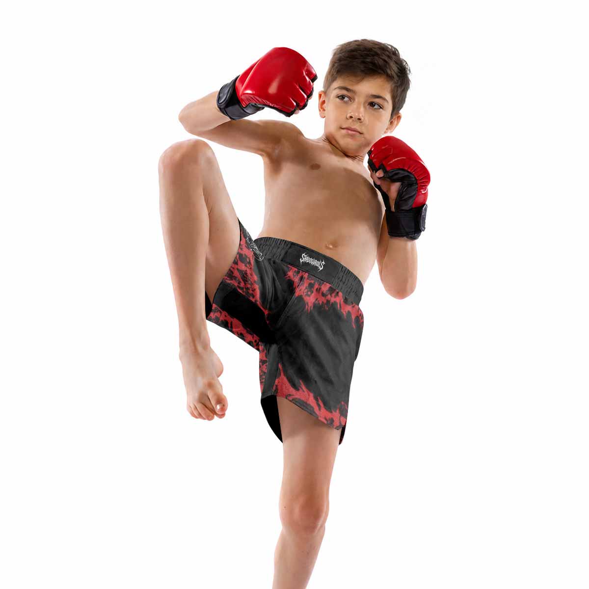 Baphomet Seal Kids Grappling Shorts - lifestyle