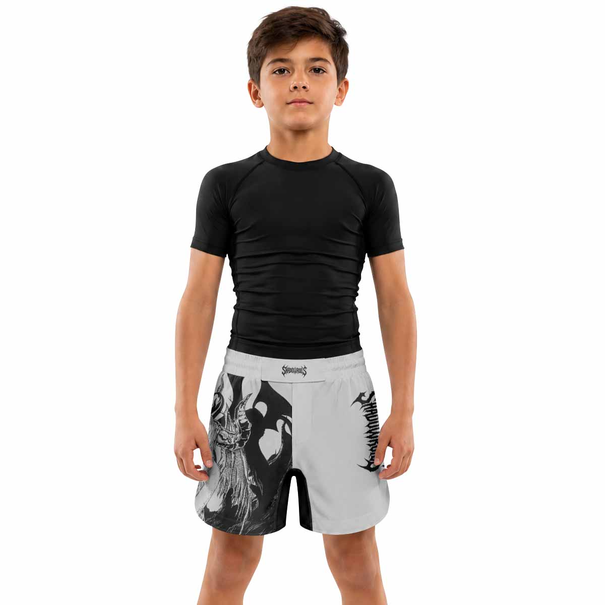 The Forsaken Beast Kids Grappling Shorts - lifestyle