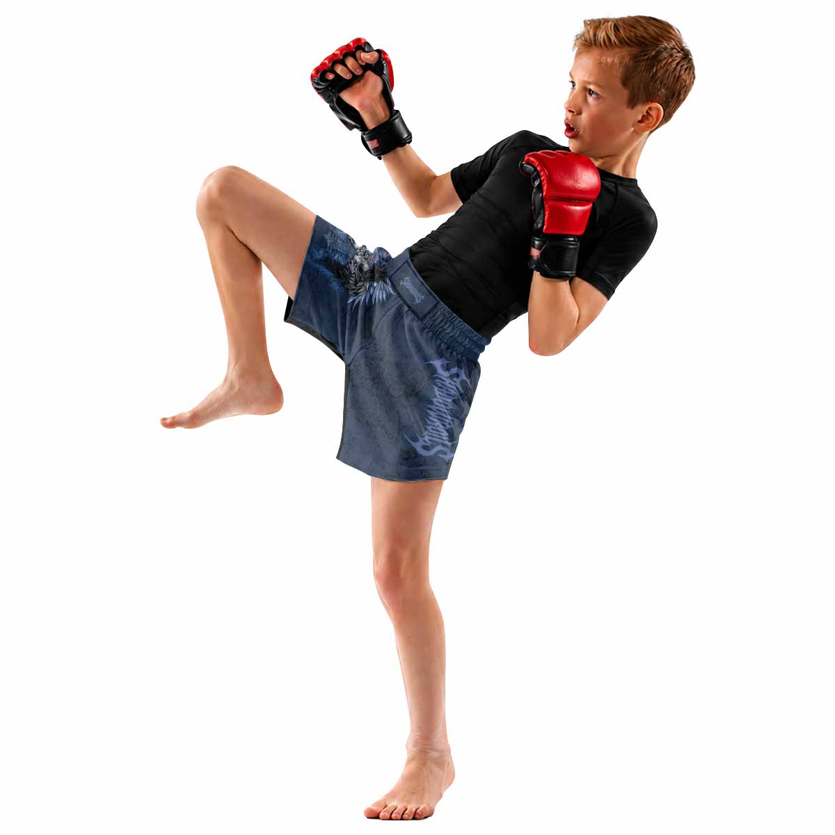 Duality of Souls Kids Grappling Shorts - lifestyle