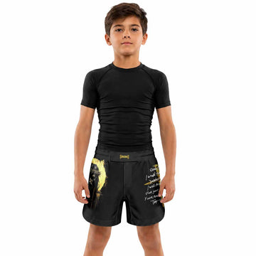 Psalm 23:4 No Evil Shall I Fear Kids Grappling Shorts - lifestyle