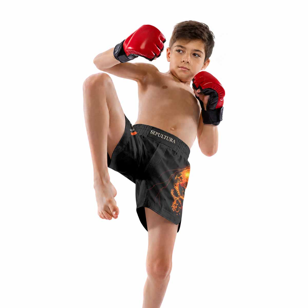Beneath the Remains Sepultura Kids Grappling Shorts - lifestyle
