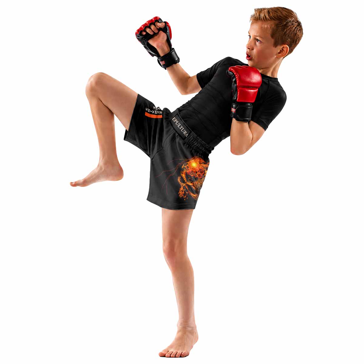Beneath the Remains Sepultura Kids Grappling Shorts - lifestyle