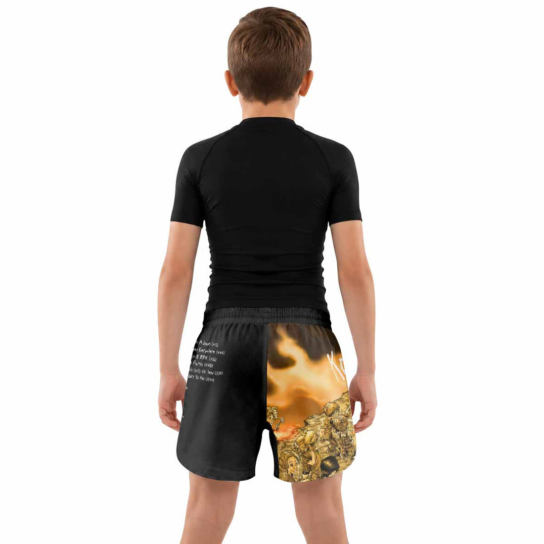 Korn Follow the Leader Hopscotch Kids Grappling Shorts - lifestyle