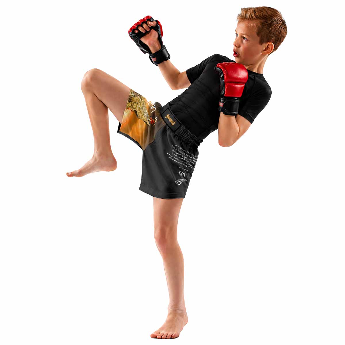 Korn Follow the Leader Hopscotch Kids Grappling Shorts - lifestyle