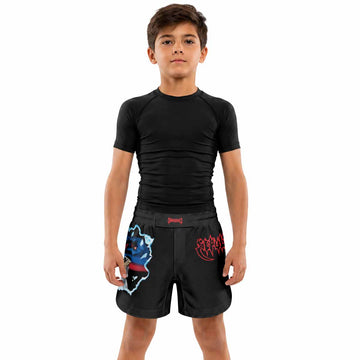 Sepultura Schizophrenia Kids Grappling Shorts - lifestyle
