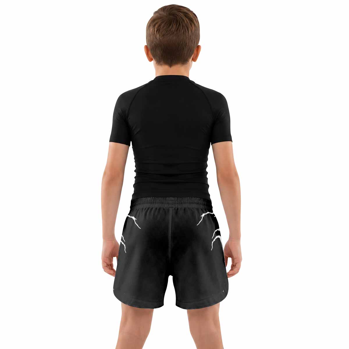 Darkthrone Under a Funeral Moon Kids Grappling Shorts - lifestyle