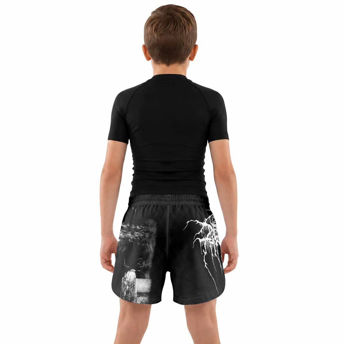Darkthrone A Blaze in the Northern Sky Kids Grappling Shorts - lifestyle