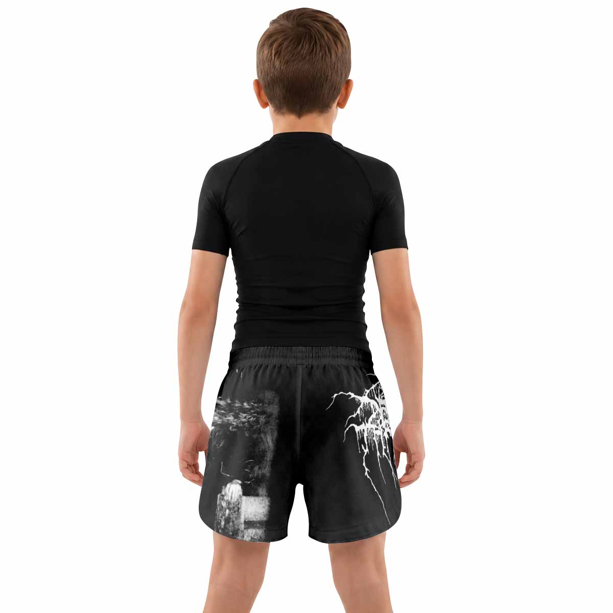 Darkthrone A Blaze in the Northern Sky Kids Grappling Shorts - lifestyle